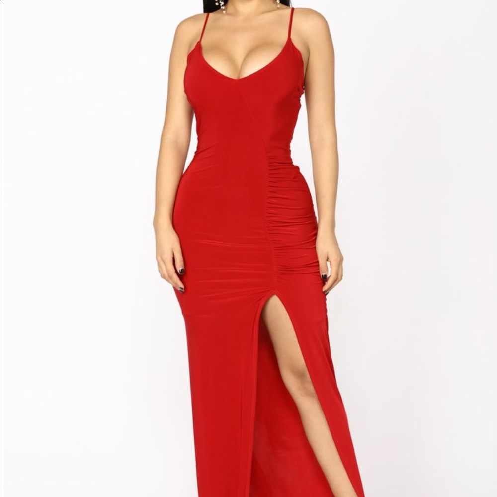 Red Formal Maxi Dress